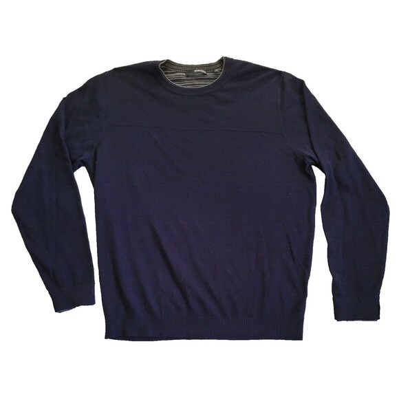 Murano Sweater Mens Large Blue Pull Over Preppy Business Travel Career - Picture 1 of 7